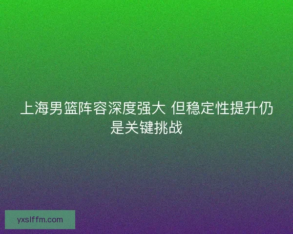 上海男篮阵容深度强大 但稳定性提升仍是关键挑战